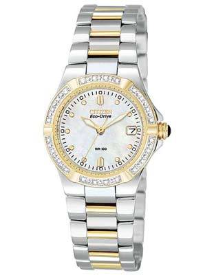 Citizen Riva Ladies' 24 Diamond Watch - Stainless & Gold - Mother of Pearl - EW0894-57D_11e25da4-bd00-47d0-8ee4-3c875d43c5dd