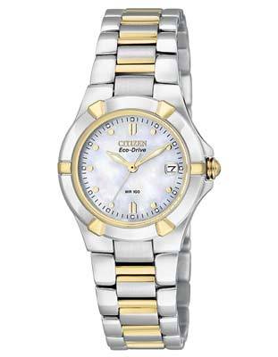 Citizen Ladies Riva Sport Watch - Two-Tone  - Mother of Pearl Dial - Date - EW1534-57D_688b0613-bb88-47f9-b27e-bd9ed8ed3f47