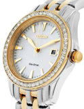 Citizen Ladies Silhouette Crystal Watch - Stainless Steel & Yellow Gold-Tone - EW1908-59AA