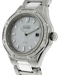 Citizen Ladies Signature Octavia 41 Diamond Dress Watch - Steel and Ceramic - EW2190-59DA