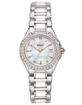 Citizen Ladies Signature Octavia 41 Diamond Dress Watch - Two-Tone Ceramic - EW2196-52D