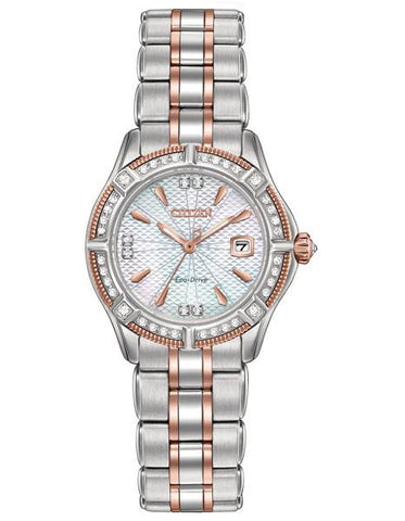 Citizen Womens Signature Arezzo Diamond Watch - MOP Dial - 100m - Two-Tone - EW2276-80D_c7476cad-44d6-4eb3-a56d-1c336b56833a