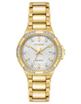 Citizen Womens Eco-Drive Riva Watch - Diamonds - Gold-Tone - Bracelet - Date - EW2462-51A