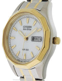 Citizen Ladies Eco-Drive WR100 - Two-Tone - White Dial - Day/Date - EW3144-51AA