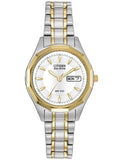 Citizen Ladies Eco-Drive WR100 - Two-Tone - White Dial - Day/Date - EW3144-51A_0b000424-70f5-4211-bc39-56450bd75647