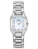 Citizen Signature Ladies Fiore 9 Diamond Watch - Mother-of-Pearl Dial - Steel - EX1190-58D