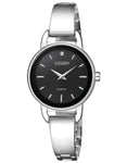 Citizen Quartz Ladies Watch - Stainless Steel - Black Dial - Crystal - Bangle - EZ6370-56E