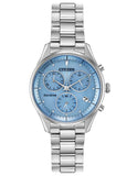 Citizen Eco-Drive Chandler - Stainless Steel - Chronograph - Blue Dial -Bracelet - FB1440-57L