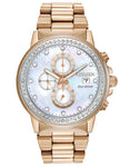 Citizen Eco-Drive Chandler Watch - Chronograph - Rose Gold -Mother of Pearl - FB3003-51Y