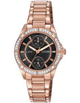 Citizen Ladies Crystal DRIVE POV Eco-Drive - Black Dial - Rose Gold-Tone - FD3003-58E