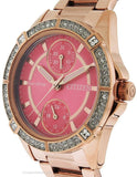 Citizen Ladies Crystal DRIVE POV Eco-Drive - Coral Pink Dial - Rose Gold-Tone - FD3003-58XA