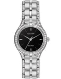 Citizen Ladies Silhouette Crystal Accented Case & Bracelet - Black Dial - FE2060-53E_477fbcea-f082-4bca-9a11-6d3bd4467e23