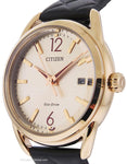 Citizen DRIVE LTR Womens Watch - Gold-Tone Case - Black Strap - Date - FE6083-13PA