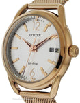 Citizen Womens DRIVE LTR - Rose Gold-Tone Case - Silver-Tone Dial - Date - FE6083-72AA_3e97295d-1245-4a95-a5e3-8bb23eed6c78