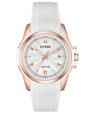 Citizen DRIVE AR Womens Sport Watch - Pink Gold - Tone - Date - White Silicone - FE6136-01A_4a726ec2-7000-49de-9395-a33796ca4bcb