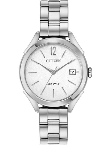 Citizen DRIVE LTR Womens Watch - Stainless Steel - White Dial - Date - Bracelet - FE6140-54A_22840192-f6b0-4714-8c91-e1a23a6c0ee1