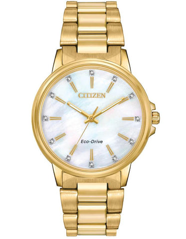 Citizen Eco-Drive Chandler  Womens  - Swarovski - Gold-Tone - Bracelet - FE7032-51D_39601bb1-3dad-482a-bab2-6edd61ffa635