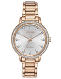 Citizen Eco-Drive Silhouette Womens Watch - Rose Gold-Tone - Swarovski Crystals - FE7043-55A_60291747-ad0a-4484-a181-a24d74ecf4a2