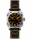 Lum-Tec G1 Mens - Stainless Steel - Orange Accents - Leather Strap - 200 Meters - G3-Lum-Tec_dc04560c-3eb8-444b-8c57-c50c92a39f45