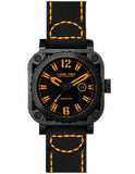 Lum-Tec G1 Mens - Titanium Carbide Plated - Orange Accents - Leather - 200m - G7_84669426-8c36-4151-b56f-bd2d1f896504