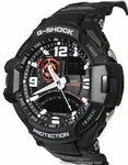 Casio G-Shock Mens G-Aviation Neon Illuminator - Twin Sensor - Black Resin Band - GA1000-1AA