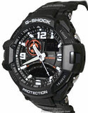 Casio G-Shock Mens G-Aviation Neon Illuminator - Twin Sensor - Black Resin Band - GA1000-1AA