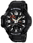 Casio G-Shock Mens G-Aviation Neon Illuminator - Twin Sensor - Black Resin Band - GA1000-1A