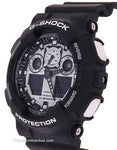 Casio G-Shock Mens Watch - Black Case and Strap - Stopwatch -  World Time - GA100BW-1AA