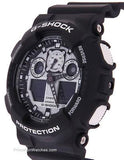 Casio G-Shock Mens Watch - Black Case and Strap - Stopwatch -  World Time - GA100BW-1AA