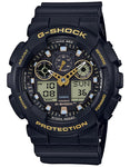 Casio G-Shock GA100 Mens - Digital/Analog - Black - Gold-Tone Accents - 200M - GA100GBX-1A9_b1a5e46a-fea5-4421-af30-5e3c9279c3c6