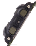 Casio Mens G-Shock Layered Band Series - Black & Green - Magnetic Resistant - GA100L-1AB