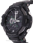 Casio G-Shock GRAVITYMASTER Aviator Watch - Black and Green - Anti-Magnetic - GA1100-1A3A