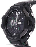 Casio G-Shock GRAVITYMASTER Aviator Watch - Black and Green - Anti-Magnetic - GA1100-1A3A