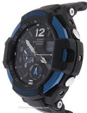 Casio G-Shock - Black Case - Blue Accents - Analog - Digital - World Time - 200m - GA1100-2BA