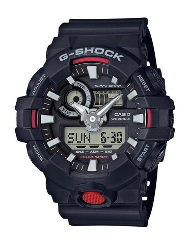 Casio Men's G-Shock Analog/Digital - Black & Red - World Time - GA700-1A_b9170dc5-e4e3-45e7-b538-7fc8092c1786