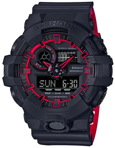 Casio G-Shock Mens Watch - Analog/Digital - Matte Black/Neon Red - 200M - GA700SE-1A4_8bc15f0a-5b6a-4048-a8c3-7b391abe54d2