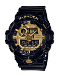 Casio G-Shock Mens Garish Color - Black & Gold - Perforated Band - World Time - GA710GB-1A_935a2e04-a5ac-4767-b448-acffd340c80f