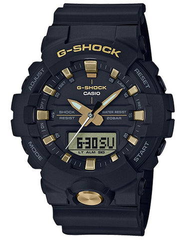 Casio G-Shock GA-810 Mens - Digital/Analog - Black & Gold - 200M - GA810B-1A9