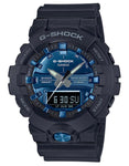 Casio G-Shock GA-810 Mens - Digital/Analog - Black/Blue - 200M - Shock Resistant - GA810MMB-1A2