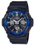 Casio G-Shock Mens GAS100 Series - Analog/Digital - Black & Blue - World Time - GAS100B-1A2