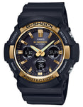 Casio G-Shock Mens GAS100 Series- Analog/Digital - Gold-Tone/Black - World Time - GAS100G-1A