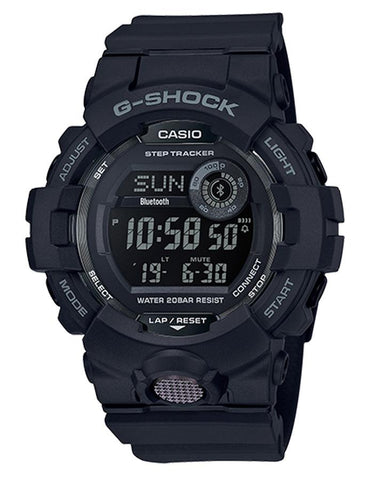 Casio G-Shock Mens GBD800 Watch - Step Counter - All Black - 5 Alarms - 200M - GBD800-1B