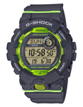 Casio G-Shock Mens GBD800 Watch - Step Counter - Grey/Green - 5 Alarms - 200M - GBD800-8A