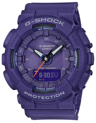 Casio G-Shock S Series Womens - Digital/Analog - Step Counter - Purple - 200M - GMAS130VC-2A