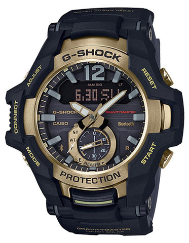 Casio G-Shock Gravity Master - Black & Gold - Tough Solar - Neobrite -Bluetooth - GRB100GB-1A