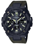 Casio Mens G-Shock G-Steel - Black Metal Case - Solar  - Green CORDURA Strap - GSTS130BC-1A3_1a8cc2da-32db-4e40-9238-978d991e7b6f