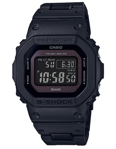 Casio G-Shock Mens 5600 Series Watch - Solar - All Black - Bluetooth - 200M - GWB5600BC-1B