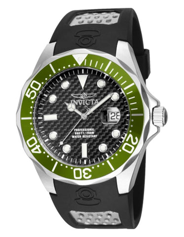 INVICTA Pro Diver Mens Watch - Stainless Steel - Black Dial - Date - PU Strap - INVICTA-12560_441ea27d-7898-436c-ba48-77b464326942