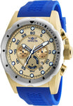 INVICTA Speedway Mens Watch - Gold-Tone - Chronograph - Blue Polyurethane Strap - INVICTA-20307_3568a35e-3e40-4ec7-957e-b233c4875547