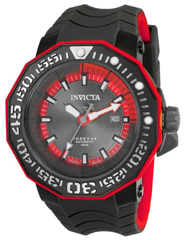 INVICTA Reserve Mens Watch - Black Metal - Swiss Automatic -Black Silicone Strap - INVICTA-23031_9a4d431d-59e3-4743-be4d-38405ecaff61